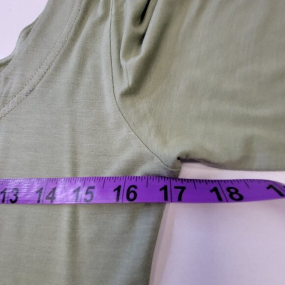 Green Long Dress Bamboo Dress Maxi Midi Dress _ Size L - Picture 8 of 14